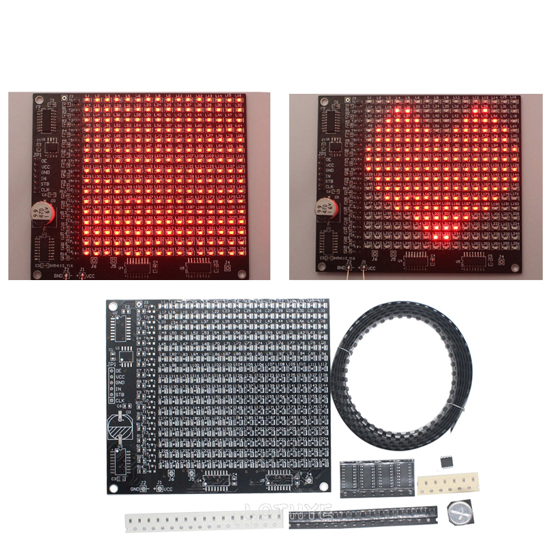 Smd Solder Paste - DIY elektronisches Kit LED-Punktmatrix-Werbebildschirm-Kit Leuchtdiode smd