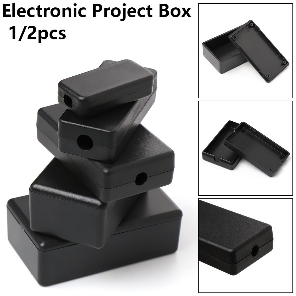Diy Waterproof Electronics - 1/2 stücke Kunststoff wasserdicht schwarz DIY