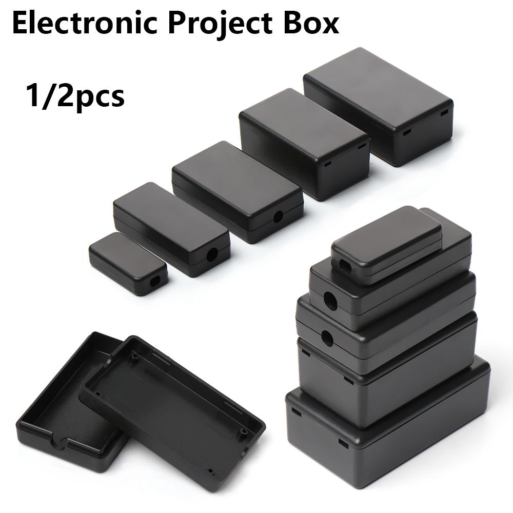 Diy Waterproof Electronics - 1/2 Stück Schwarzes Hochwertiges DIY Elektronik-Projektgehäuse
