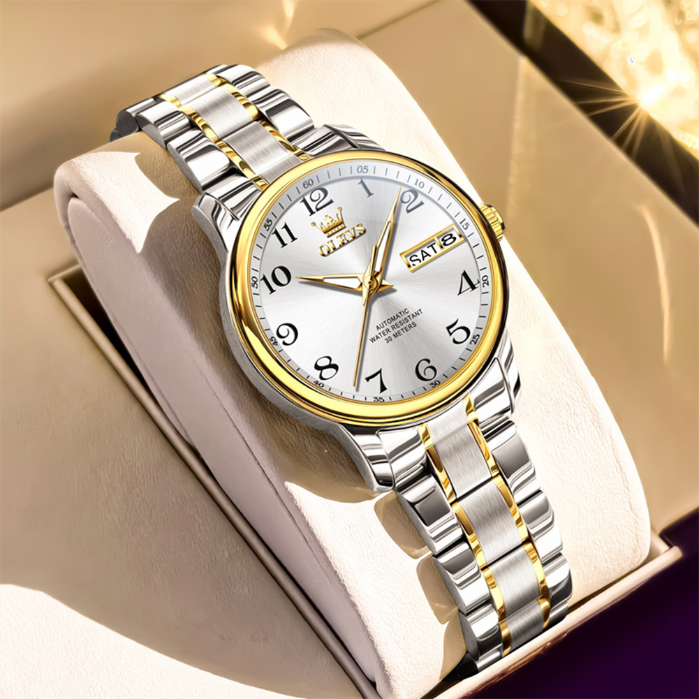 Push Button Tactile - OLEVS Luxusuhr für Damen, elegante automatische