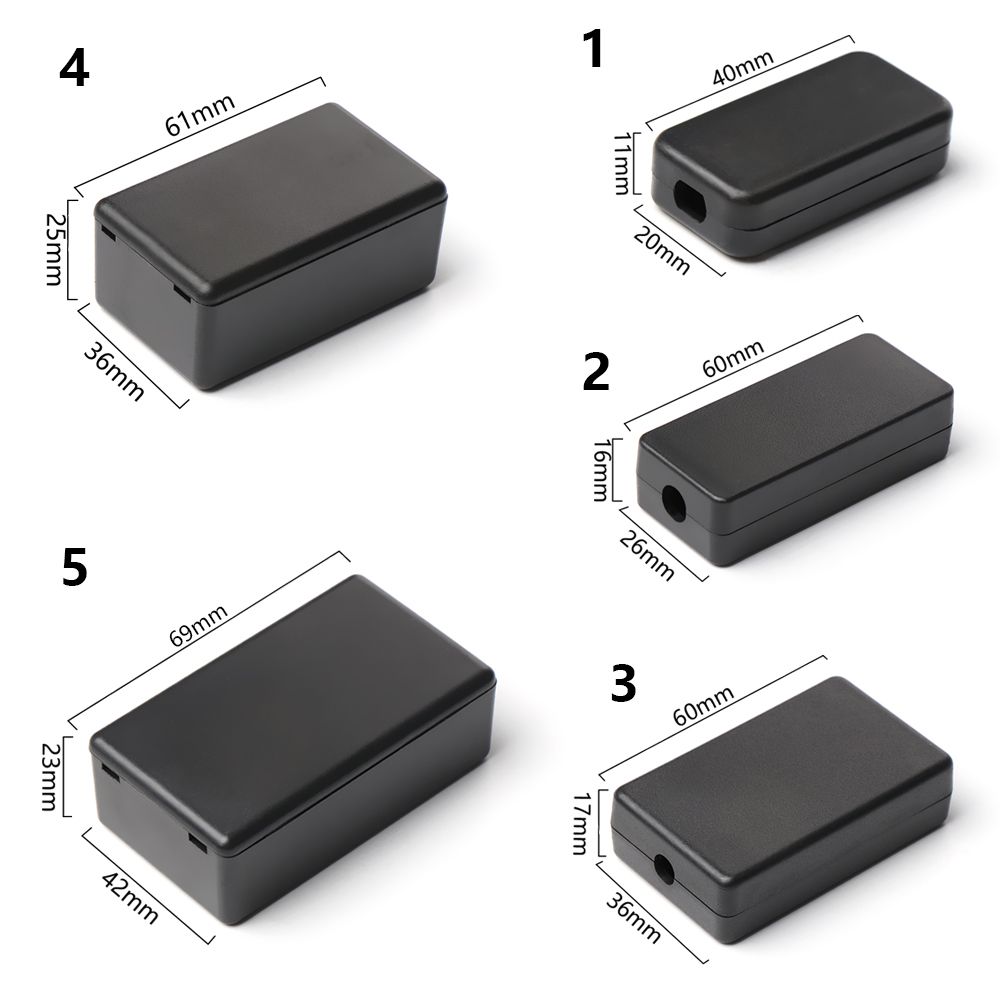 Diy Waterproof Electronics - 1/2 stücke Kunststoff wasserdicht schwarz DIY