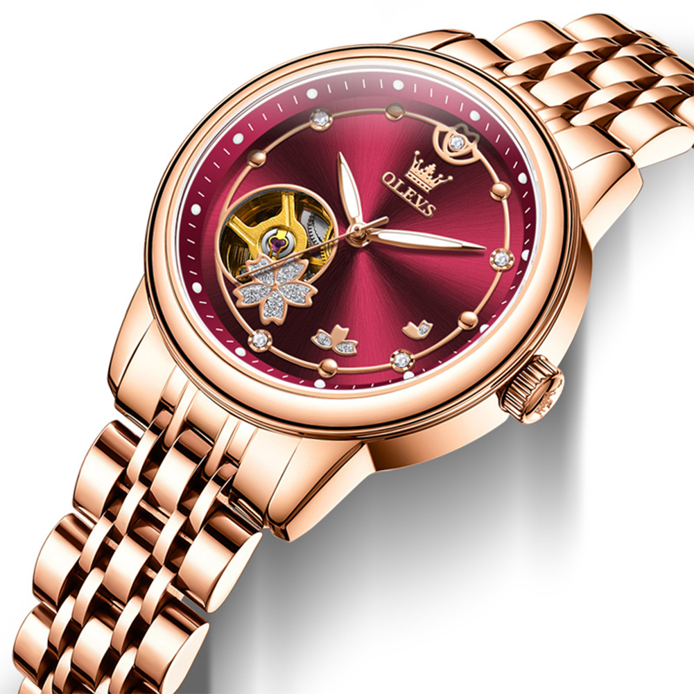 Rose Gold Wein Rot Luxus Casua – Push Button Tactile Bewertung und Preis