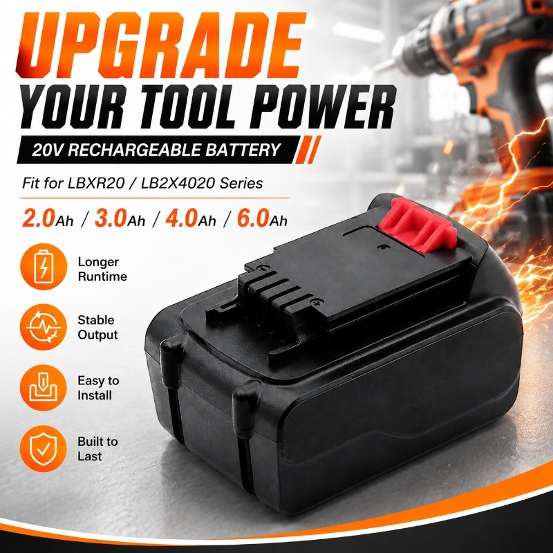 20V Max 6,0Ah Lithium-Ionen Er – Black+Decker Tool 20V Max Bewertung und Preis
