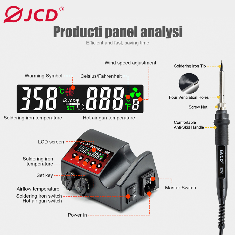 JCD 8898Pro Lötstation 2-in-1  – Smd Solder Paste Bewertung und Preis