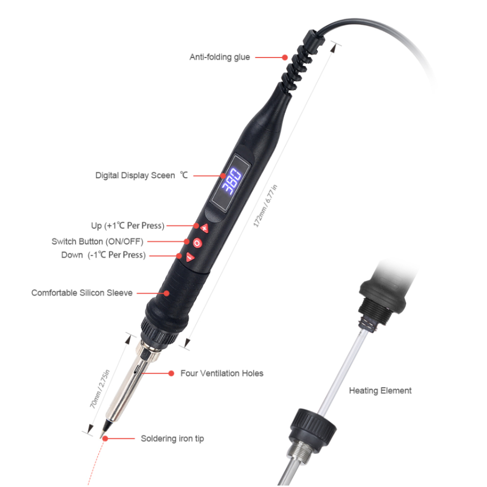 JCD 750W Micro Wärme Pistole R – Smd Solder Paste Bewertung und Preis