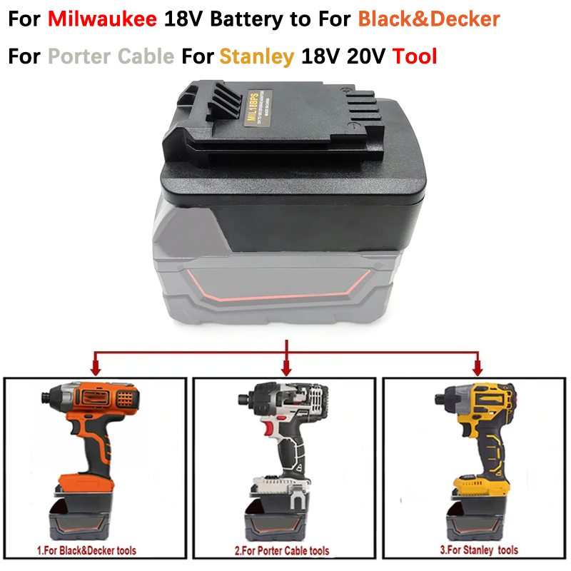Mil18bps Batterie adapter für  – Black+Decker Tool 20V Max Bewertung und Preis