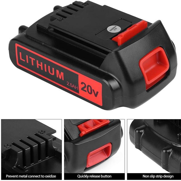 3000mAh 20V Lithium-Akku Ersat – Black+Decker Tool 20V Max Bewertung und Preis